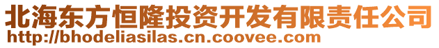 北海東方恒隆投資開發(fā)有限責(zé)任公司