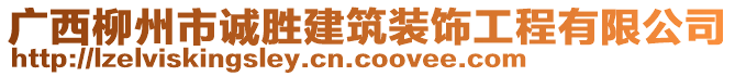 廣西柳州市誠勝建筑裝飾工程有限公司