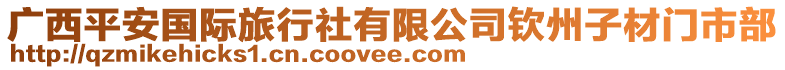 廣西平安國際旅行社有限公司欽州子材門市部