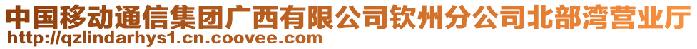 中國(guó)移動(dòng)通信集團(tuán)廣西有限公司欽州分公司北部灣營(yíng)業(yè)廳