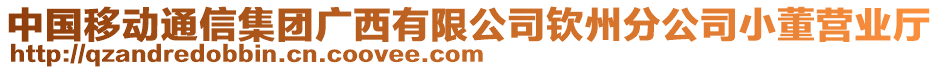 中國移動通信集團廣西有限公司欽州分公司小董營業(yè)廳