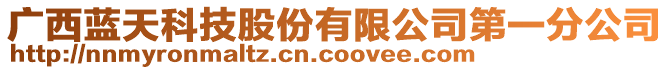 廣西藍(lán)天科技股份有限公司第一分公司