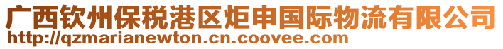 廣西欽州保稅港區(qū)炬申國際物流有限公司