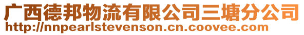 廣西德邦物流有限公司三塘分公司