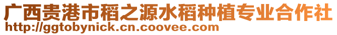 廣西貴港市稻之源水稻種植專業(yè)合作社