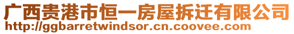 廣西貴港市恒一房屋拆遷有限公司