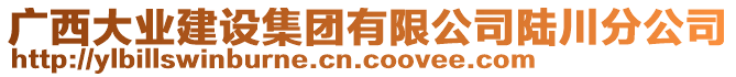 廣西大業(yè)建設(shè)集團(tuán)有限公司陸川分公司