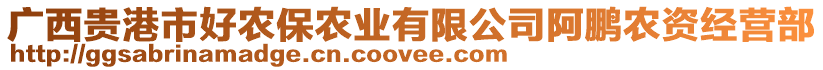 廣西貴港市好農(nóng)保農(nóng)業(yè)有限公司阿鵬農(nóng)資經(jīng)營部