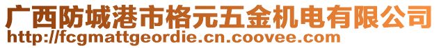 廣西防城港市格元五金機(jī)電有限公司