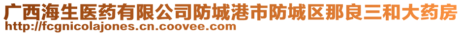 廣西海生醫(yī)藥有限公司防城港市防城區(qū)那良三和大藥房