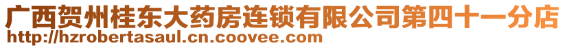 廣西賀州桂東大藥房連鎖有限公司第四十一分店