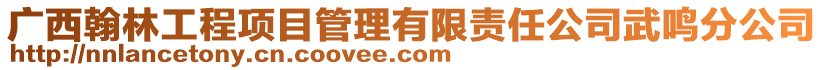 廣西翰林工程項目管理有限責任公司武鳴分公司