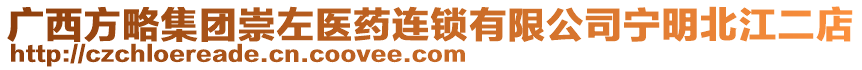 廣西方略集團(tuán)崇左醫(yī)藥連鎖有限公司寧明北江二店