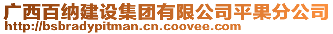 广西百纳建设集团有限公司平果分公司