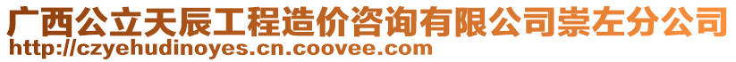 廣西公立天辰工程造價咨詢有限公司崇左分公司