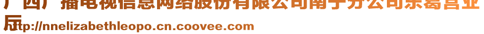 廣西廣播電視信息網(wǎng)絡(luò)股份有限公司南寧分公司東葛營業(yè)
廳