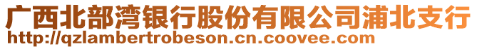 廣西北部灣銀行股份有限公司浦北支行