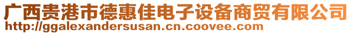 广西贵港市德惠佳电子设备商贸有限公司