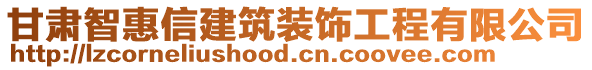 甘肃智惠信建筑装饰工程有限公司