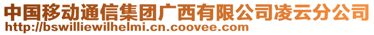 中國移動通信集團廣西有限公司凌云分公司