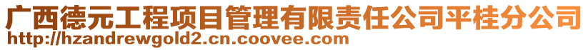 廣西德元工程項目管理有限責(zé)任公司平桂分公司