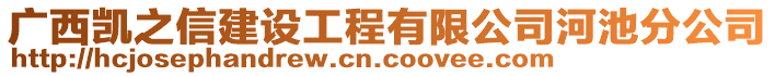 廣西凱之信建設(shè)工程有限公司河池分公司