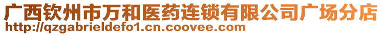 廣西欽州市萬和醫(yī)藥連鎖有限公司廣場分店