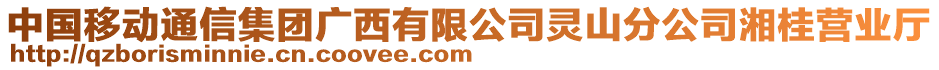 中國移動(dòng)通信集團(tuán)廣西有限公司靈山分公司湘桂營業(yè)廳