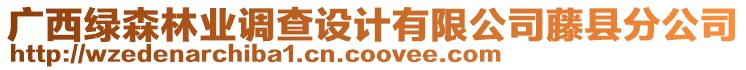 廣西綠森林業(yè)調(diào)查設(shè)計(jì)有限公司藤縣分公司