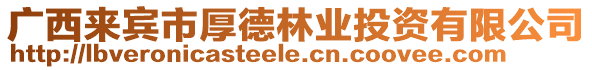 廣西來賓市厚德林業(yè)投資有限公司