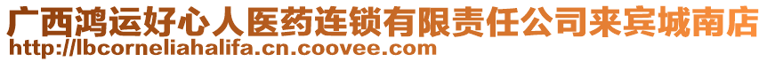 廣西鴻運好心人醫(yī)藥連鎖有限責任公司來賓城南店