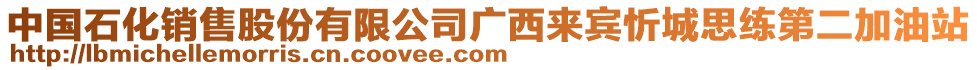 中國石化銷售股份有限公司廣西來賓忻城思練第二加油站