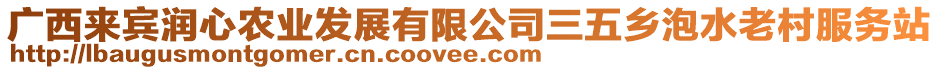 廣西來賓潤心農業(yè)發(fā)展有限公司三五鄉(xiāng)泡水老村服務站