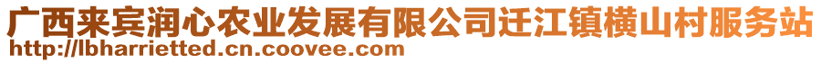 廣西來(lái)賓潤(rùn)心農(nóng)業(yè)發(fā)展有限公司遷江鎮(zhèn)橫山村服務(wù)站