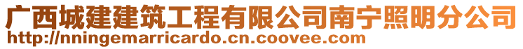 广西城建建筑工程有限公司南宁照明分公司