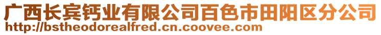 廣西長(zhǎng)賓鈣業(yè)有限公司百色市田陽區(qū)分公司