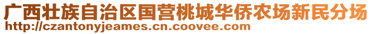 廣西壯族自治區(qū)國營桃城華僑農(nóng)場新民分場