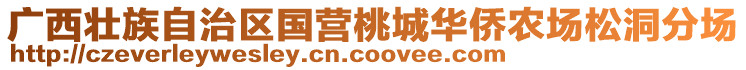 廣西壯族自治區(qū)國(guó)營(yíng)桃城華僑農(nóng)場(chǎng)松洞分場(chǎng)