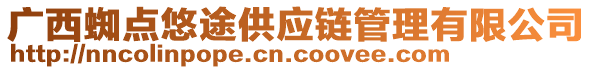 廣西蜘點(diǎn)悠途供應(yīng)鏈管理有限公司