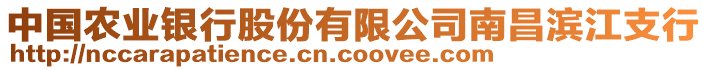 中國農(nóng)業(yè)銀行股份有限公司南昌濱江支行