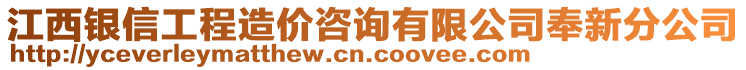 江西銀信工程造價咨詢有限公司奉新分公司