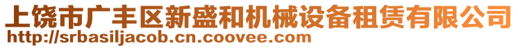 上饒市廣豐區(qū)新盛和機(jī)械設(shè)備租賃有限公司