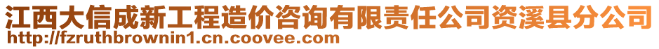 江西大信成新工程造價咨詢有限責任公司資溪縣分公司