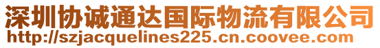 深圳協(xié)誠(chéng)通達(dá)國(guó)際物流有限公司