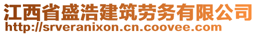 江西省盛浩建筑勞務(wù)有限公司