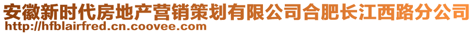 安徽新時代房地產(chǎn)營銷策劃有限公司合肥長江西路分公司