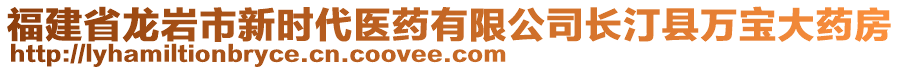 福建省龍巖市新時(shí)代醫(yī)藥有限公司長(zhǎng)汀縣萬(wàn)寶大藥房