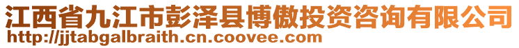 江西省九江市彭澤縣博傲投資咨詢有限公司