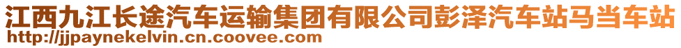 江西九江長途汽車運輸集團有限公司彭澤汽車站馬當車站