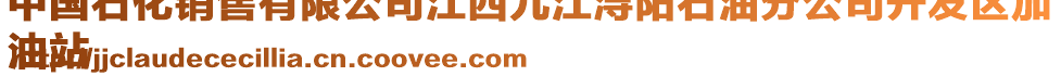 中國石化銷售有限公司江西九江潯陽石油分公司開發(fā)區(qū)加
油站